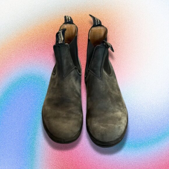 BLUNDSTONE Black Leather Boots Women's Size US 10 AUS 7 EUC Gray Chelsea Boot - Picture 2 of 16